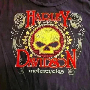 Harley Davidson Women's XL Black T Shirt Patriot HD Fairfax VA